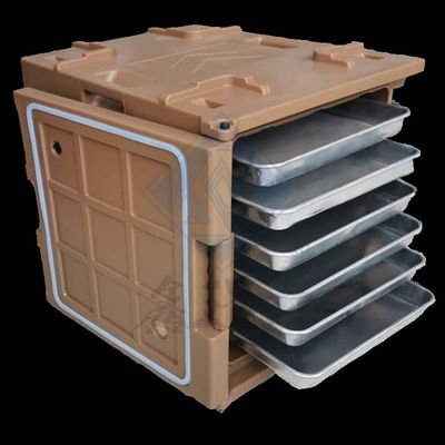 Contenedor aislado de 120L para alimentos calientes con material plástico de moldeo rotativo ecológico