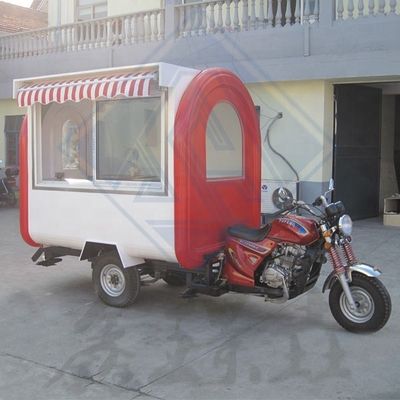 Comida callejera Trike Bicicleta Café Crepes Carrito de comida con bicicleta Motocicleta Camión de comida 220*160*210