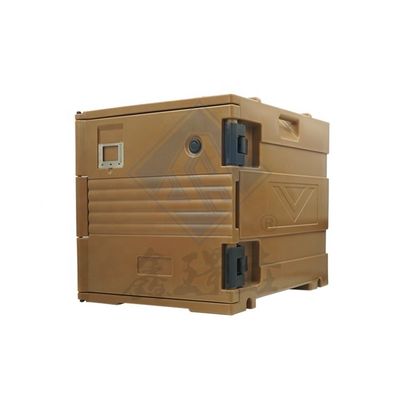 Caja de transporte de alimentos calientes de carga frontal en PU para restauración 120L portacañas aisladas de alimentos