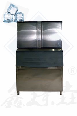 1000 kg Máquina de fabricación de cubos de hielo industriales para la eficiencia y automatización de tiendas de alimentos