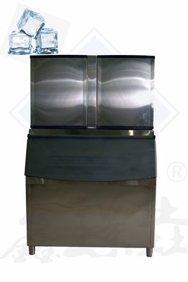 1000 kg Máquina de fabricación de cubos de hielo industriales para la eficiencia y automatización de tiendas de alimentos