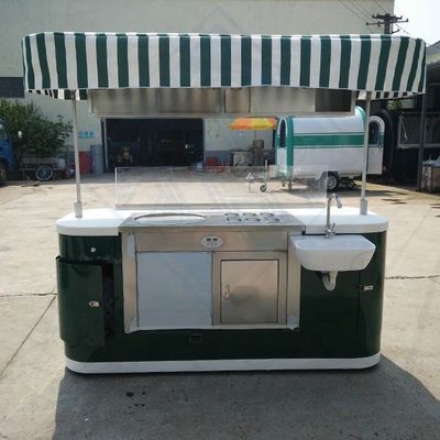 Camión de comida de la calle en exteriores Triciclo eléctrico de alimentos móviles para restauración Camiones de helados