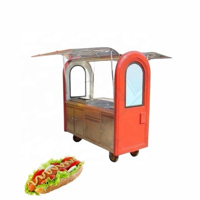 Larga vida útil Alimentos móviles Snack Carrito de comida de papas en espiral con equipo personalizado