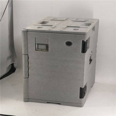 Contenedor aislado para mantener caliente los alimentos hecho de material de polietileno con equipos más calientes