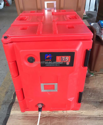 Cargador eléctrico de bandejas de comida con carga frontal aislado y conveniente para restaurantes