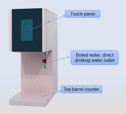 Material de la vivienda de acero inoxidable JYT-5P 2022 máquina automática de té con 12 funciones