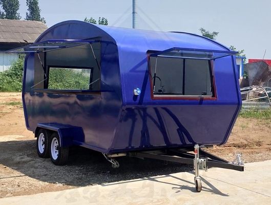 Remolque de helados camión de comida móvil con equipo completo de cocina y larga vida útil