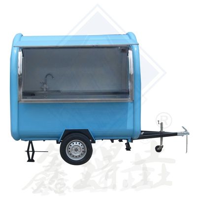 Camión de remolque de carritos de comida móviles al aire libre con equipo personalizado y sistema eléctrico