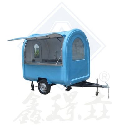 Camión de remolque de carritos de comida móviles al aire libre con equipo personalizado y sistema eléctrico