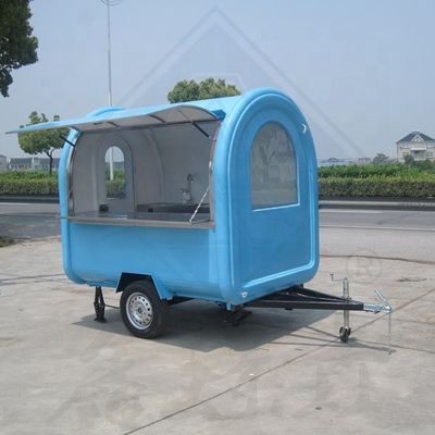 Camión de remolque de carritos de comida móviles al aire libre con equipo personalizado y sistema eléctrico