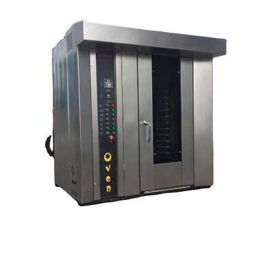 1800X2000X2200mm horno rotativo de pan comercial automático completo con 1 rack cantidad de carga