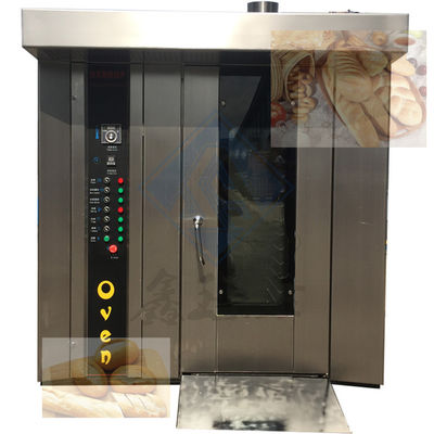 Máquina para hornear alimentos con función de vapor 18/32/68 bandejas horno rotativo automático