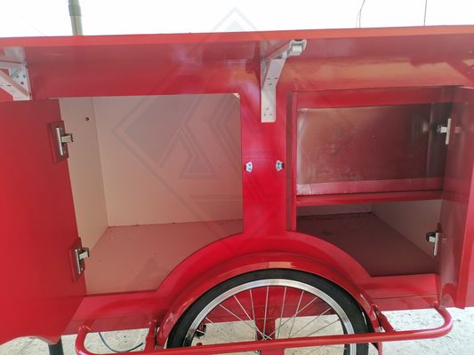Bicicleta de perrito caliente totalmente equipada camión de comida móvil multifuncional y opciones personalizables