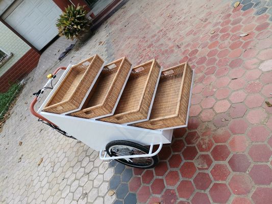 Video Soporte Técnico Comida personalizada camión de aperitivos bicicleta eléctrica para carrito de comida caliente