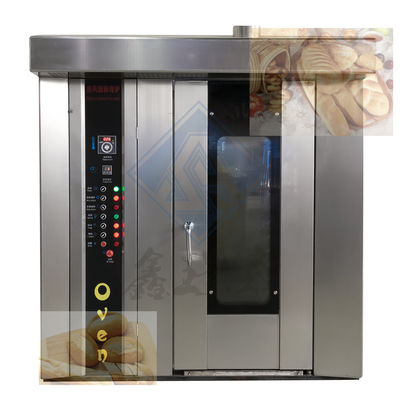 Horno giratorio eléctrico de gas Horno automático de pan con 380/220V de voltaje y 32 bandejas