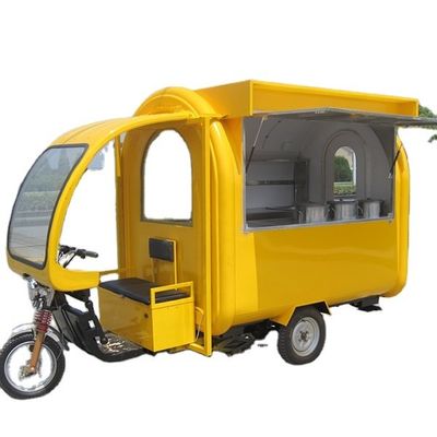 Duración de la vida útil de la motocicleta Triciclo helado equipo de alimentos para la venta callejera