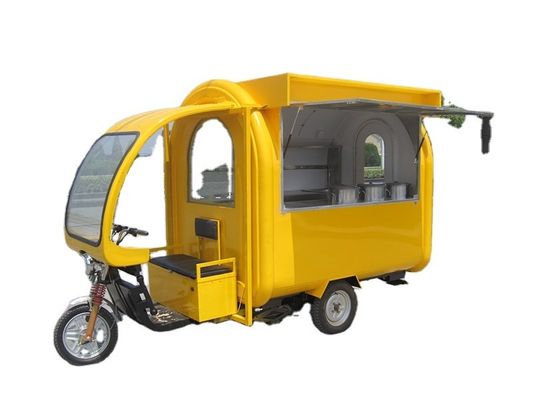 Duración de la vida útil de la motocicleta Triciclo helado equipo de alimentos para la venta callejera
