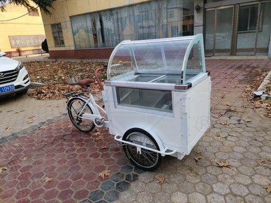 Bicicleta eléctrica para la entrega de alimentos Materia prima Maquinaria de leche Función Venta de alimentos