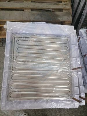 Fabricante de hielo de cobre condensador de evaporador 5 * 14 automático completo para la máquina de fabricación de cubos de hielo
