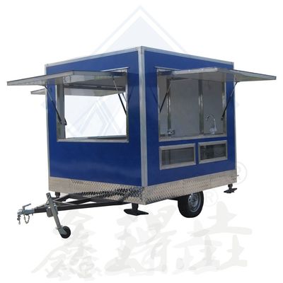 Color personalizado camión de comida vintage Restaurante totalmente equipado Grill de pollo rotisserie