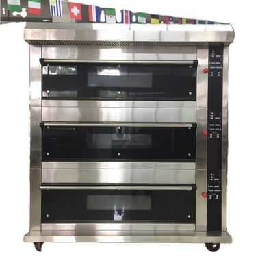 Horno eléctrico para hornear pizza 2 cubiertas 6 bandejas para restaurante 220V/380V Horno de panecería de gas