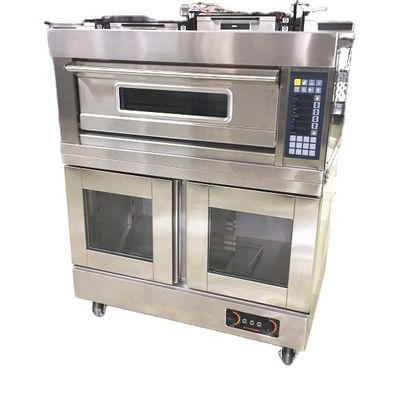Horno eléctrico para hornear pizza 2 cubiertas 6 bandejas para restaurante 220V/380V Horno de panecería de gas
