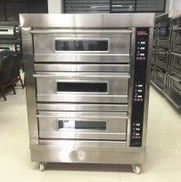 Horno de panadería de alta productividad para hornear pasteles 3 gabinetes Horno termómetros y año 2020