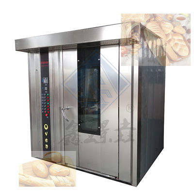 32/68 Horno rotativo de bandeja para hornear pan en la máquina de hornear alimentos eléctrica/diésel/gas
