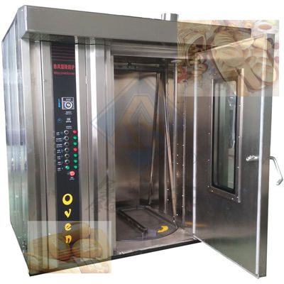 32/68 Horno rotativo de bandeja para hornear pan en la máquina de hornear alimentos eléctrica/diésel/gas