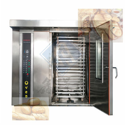 32/68 Horno rotativo de bandeja para hornear pan en la máquina de hornear alimentos eléctrica/diésel/gas