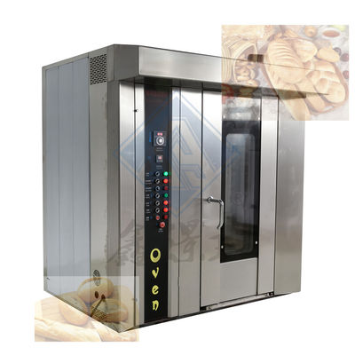 32/68 Horno rotativo de bandeja para hornear pan en la máquina de hornear alimentos eléctrica/diésel/gas