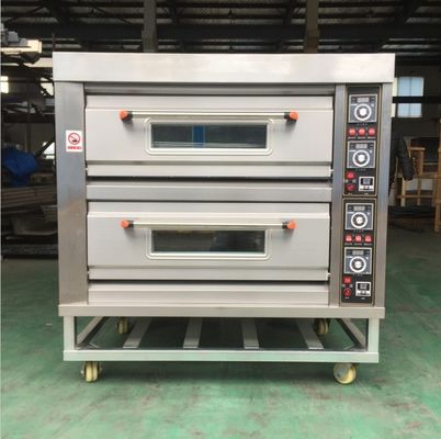Unico horno de pizza de 2 cubiertas y 4 bandejas perfecto para panadería en equipos de hotel de uso generalizado