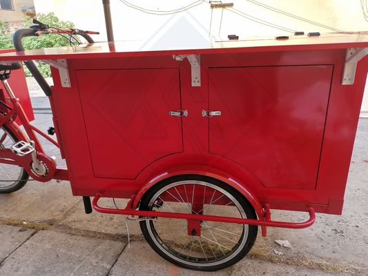 Camiones de comida en remolque vintage Mobile Cafe Food Bike Carro de venta con opciones de venta minorista