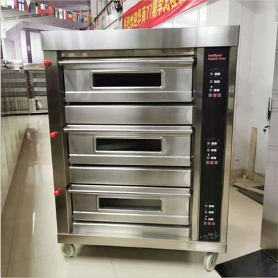Unico horno de pizza de 2 cubiertas y 4 bandejas perfecto para panadería en equipos de hotel de uso generalizado