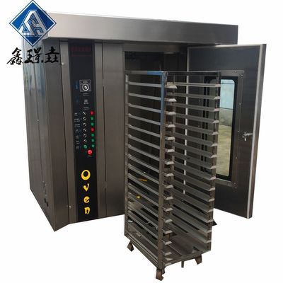 32 bandejas de horno rotativo con bastidor diesel para hornear pan, pastel y tostadas