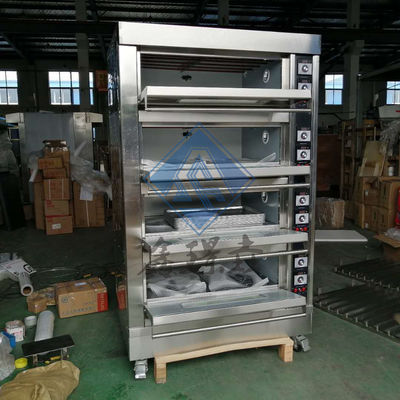 0.1kw horno de gas de panadería comercial 3/4 cubierta horno de gas de pizza de panadería / horno de convección de gas