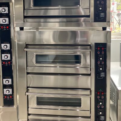 Maquinaria de panadería horno de horneado de pan de gas de 3 cubiertas para pan de trigo Pita fabricación de pan