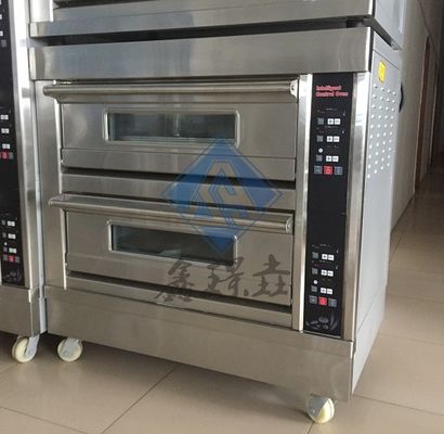 2022 Máquina para hornear pizza horno comercial de horneado a gas con soporte técnico de video