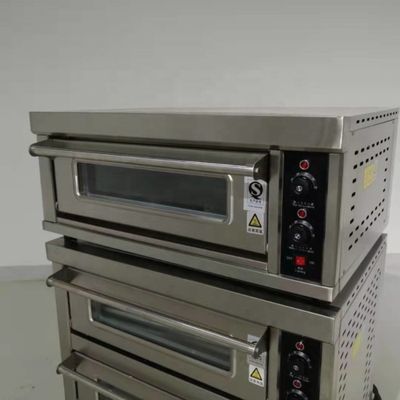 0.1kw Horno eléctrico de cubierta para pan 3 cubierta 12 bandejas Horno de gas de panadería con control de tiempo