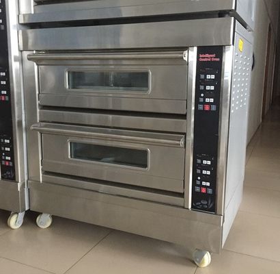 0.1kw Horno eléctrico de cubierta para pan 3 cubierta 12 bandejas Horno de gas de panadería con control de tiempo