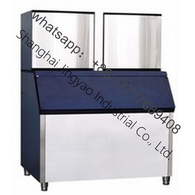 Equipo de cafetería Máquina de hacer hielo en cubo para barra de jugo 750W y forma de bloque de hielo