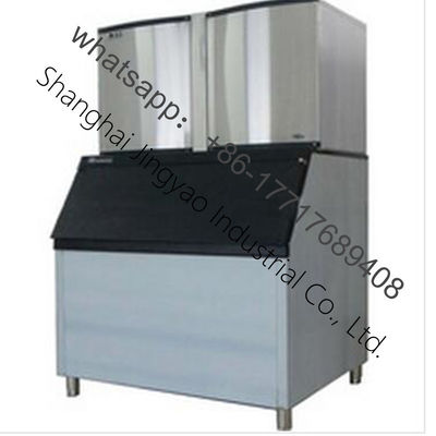 Equipo de cafetería Máquina de hacer hielo en cubo para barra de jugo 750W y forma de bloque de hielo