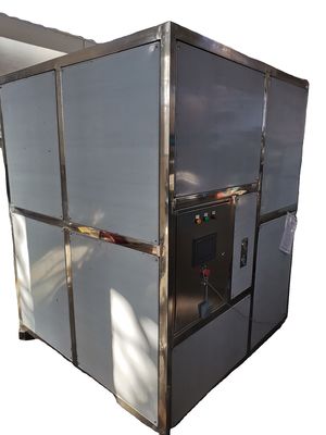 Gran capacidad 2 toneladas por día Fabricante de cubos de hielo industrial semiautomático JYC-6000P 380V