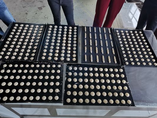 Restaurante Panadería Biscoito Equipo de horno rotativo Adornamiento automático avanzado de galletas