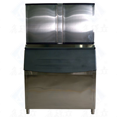 Máquina automática de hielo en cubo de hielo con forma de cubo de hielo y capacidad de contenedor de hielo de 450 kg