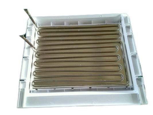 1000 kg/día Evaporador de máquina de hielo en cubo de acero inoxidable con tamaño de hielo de 29mm*29mm*22mm