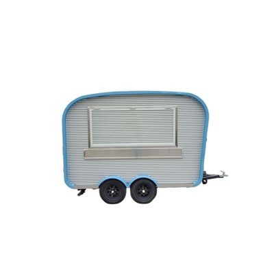 Jugo Milk Tea Cart Hot Food Camiones de comida móviles Remolque con 1000 kg de larga vida útil