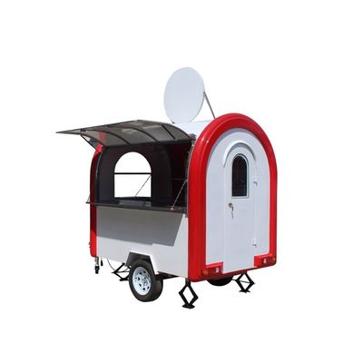 Aplicación de productos lácteos Cucina completa y inodoro Camión de comida móvil con 1500W de voltaje