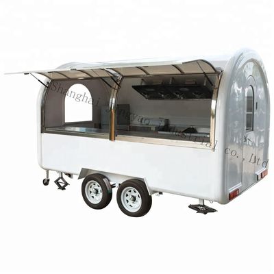 220V/110V personalizado carro de comida móvil remolque de alimentos helados rollos de café perritos calientes