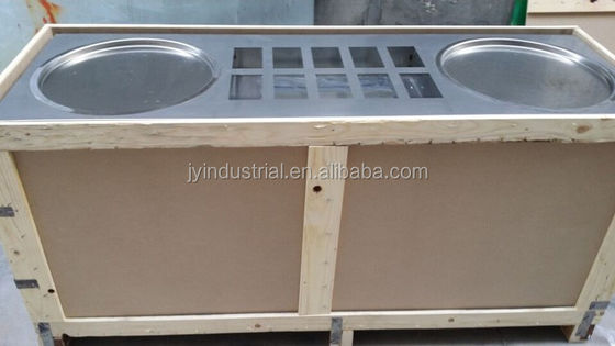 Partes de la máquina para rodillos de helados fritos de acero inoxidable de plata para rodillos duraderos